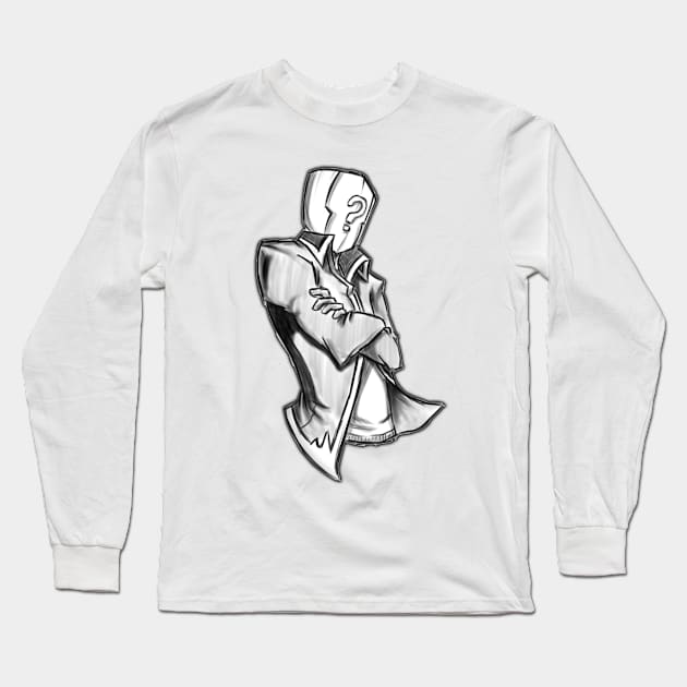 who is it? Long Sleeve T-Shirt by nuruddin